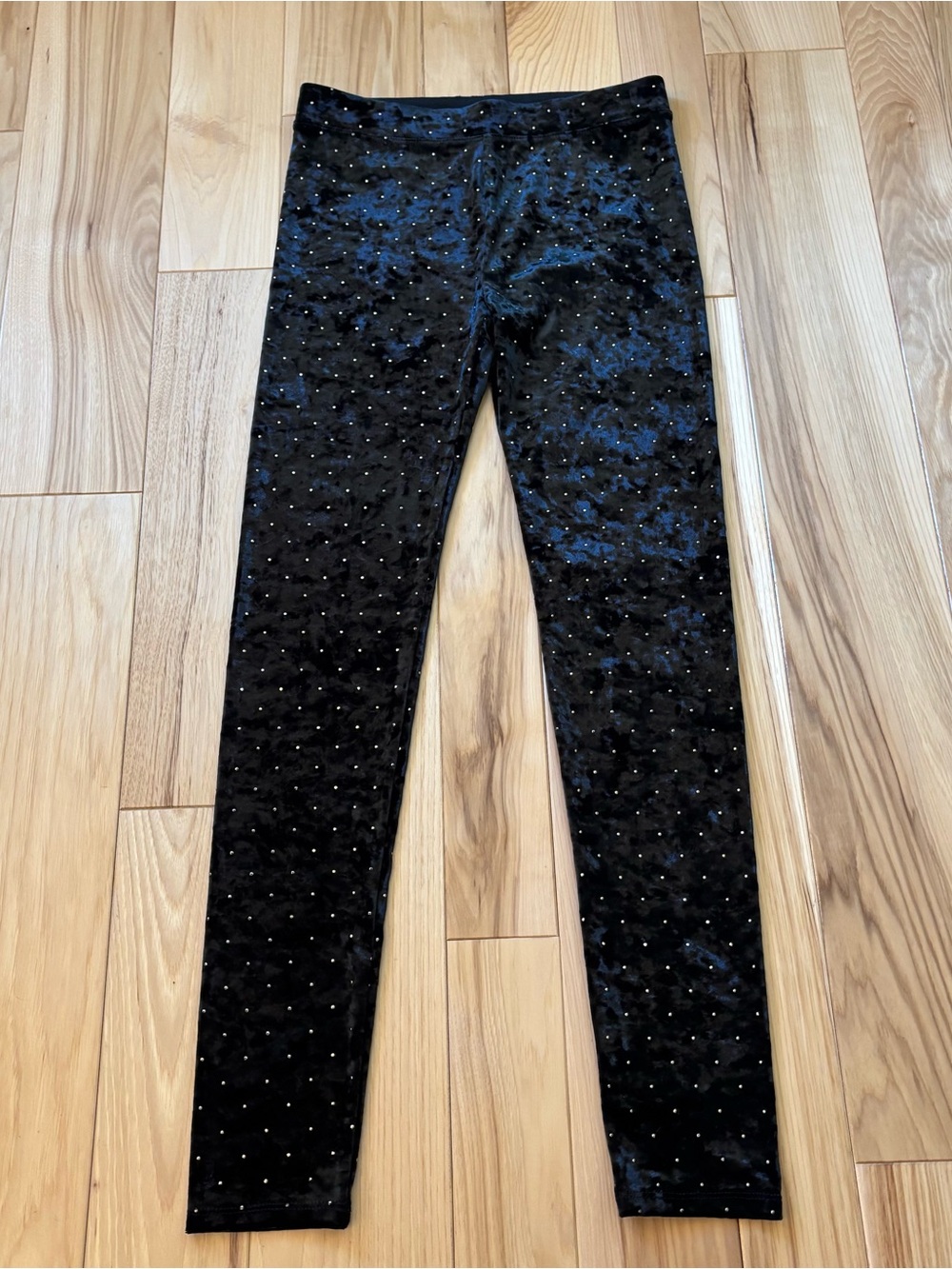 NEW J. Crew Crewcuts Black Velvet Gold Studded Leggings
